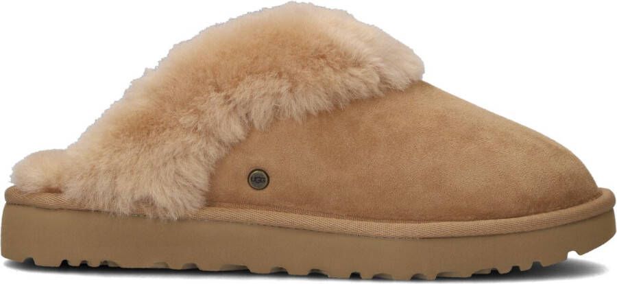 UGG Pantoffels Dames Sloffen Instappers Suède Harde zool Dichte hiel 1130876 Cognac - Foto 6