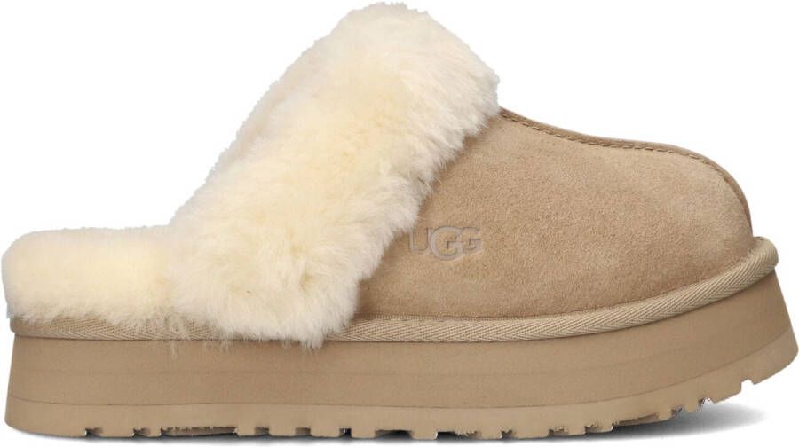 UGG Pantoffels Dames W Disquette Maat: 40 Materiaal: Suède Kleur: Beige