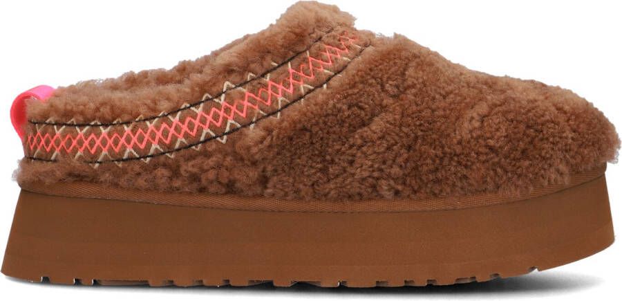 UGG Pantoffels Dames W Tazz Braid Maat: 42 Materiaal: Leer Kleur: Cognac
