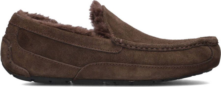 UGG Pantoffels Heren Ascot Maat: 46 Materiaal: Suède Kleur: Bruin - Foto 3