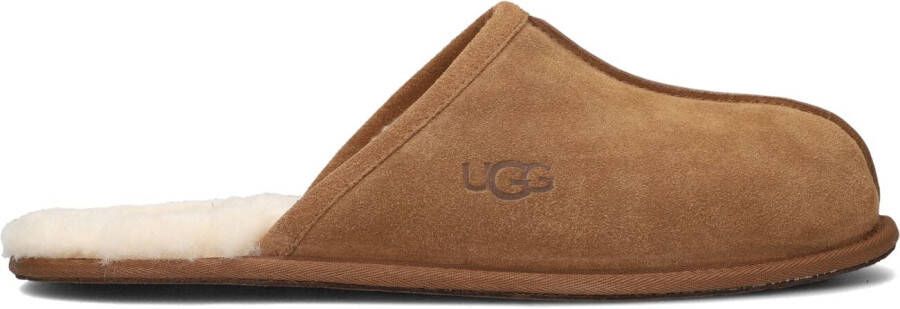 UGG Pantoffels Heren Sloffen Instappers Wol Harde zool Open hiel 1101111 Cognac - Foto 15