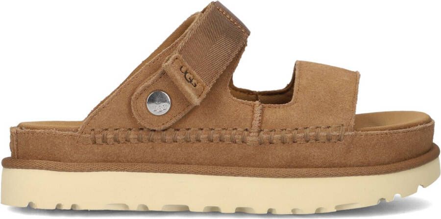 UGG Slippers Dames W Goldenstar Glide Maat: 36 Materiaal: Suède Kleur: Bruin