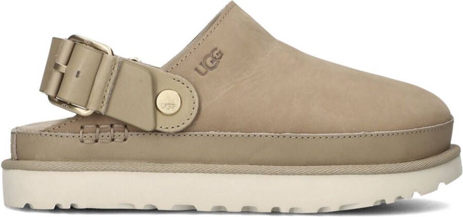 UGG Slippers Dames W Goldenstar Villa Clog Maat: 43 Materiaal: Nubuck Kleur: Camel