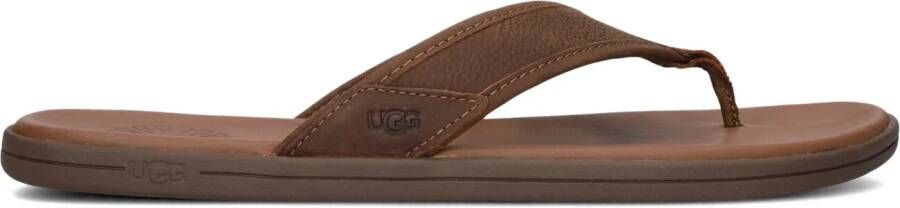 UGG Slippers Heren 1102690 Maat: 45 Materiaal: Leer Kleur: Bruin - Foto 2