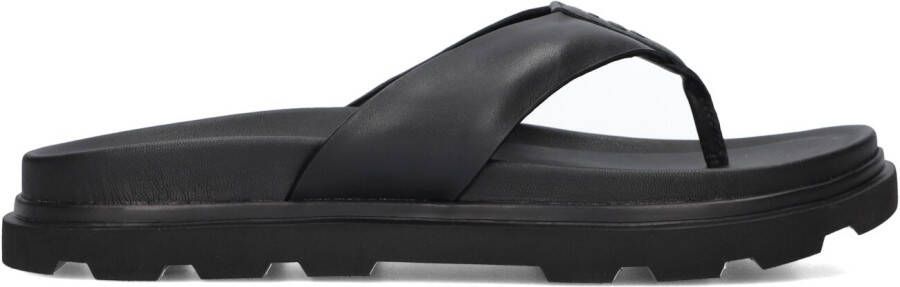 UGG Slippers Heren Capitola Flip Maat: 43 Materiaal: Leer Kleur: Zwart