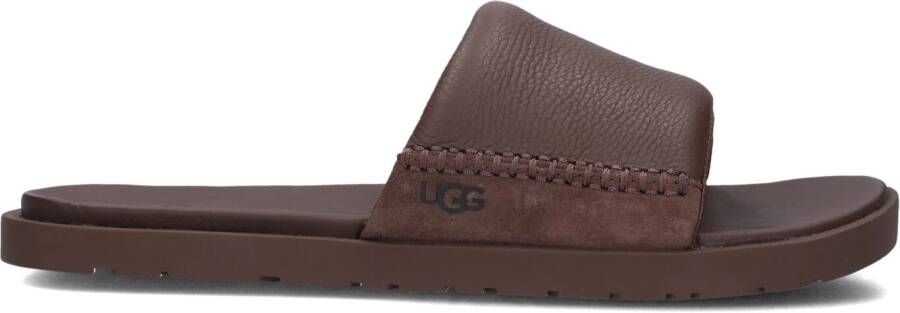 UGG Slippers Heren M Seaside Ii Slide Maat: 41 Materiaal: Leer Kleur: Bruin - Foto 2