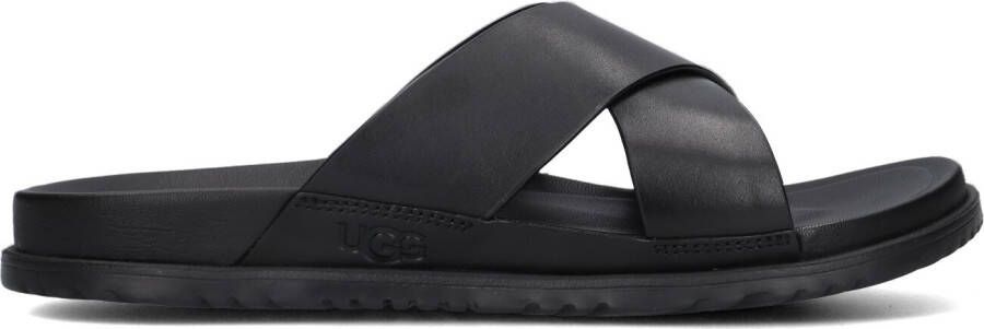 UGG Slippers Heren M Wainscott Slide Maat: 42 Materiaal: Leer Kleur: Zwart - Foto 5