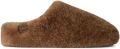 UGG Instappers Dames W Elea Fluffed Slip-on Leer Bruin - Bruin