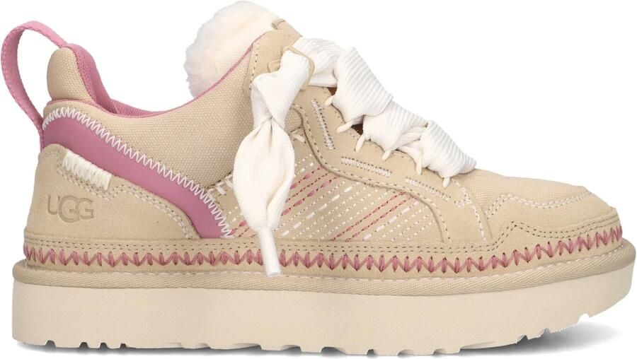 UGG Lage Sneakers Dames W Lowmel Meadow Maat: 38 Materiaal: Textiel Kleur: Beige - Foto 3