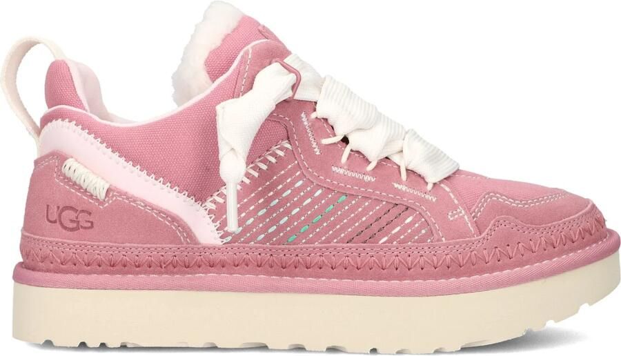 UGG Lage Sneakers Dames W Lowmel Meadow Maat: 40 Materiaal: Textiel Kleur: Roze