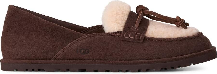 UGG Loafers Dames W Zora Loafer Suède Bruin