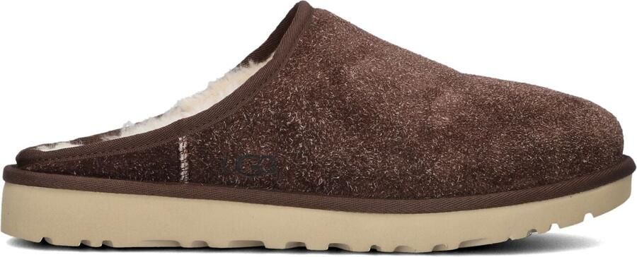 UGG Pantoffels Heren Classic Slip-on Shaggy Maat: 41 Materiaal: Suède Kleur: Bruin