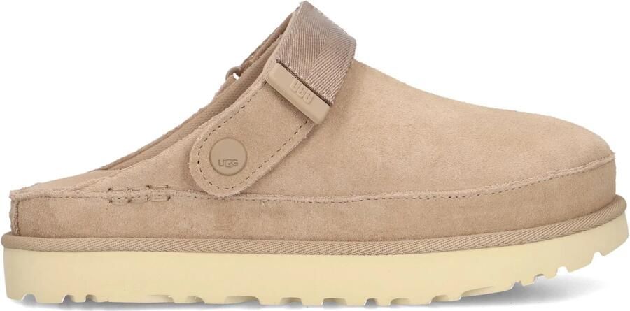 UGG Sandalen met Hak Dames Goldenstar Clog Maat: 38 Materiaal: Suède Kleur: Beige - Foto 6