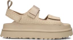 UGG Dames W Goldenglow Embossed Rubber Beige