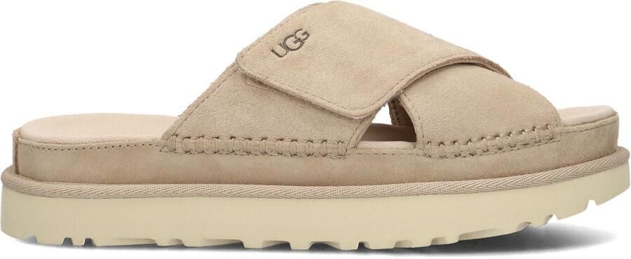 UGG Slippers Dames W Goldenstar Cross Slide Maat: 41 Materiaal: Rubber Kleur: Beige - Foto 6