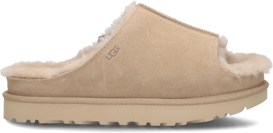 UGG Slippers Dames W Greenport Slide Maat: 40 Materiaal: Suède Kleur: Beige