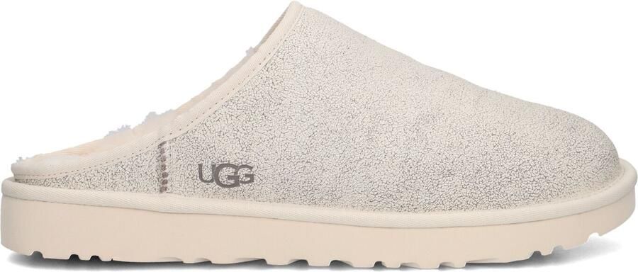 UGG Slippers Heren M Classic Slip-on Crackle Maat: 42 Materiaal: Leer Kleur: Beige