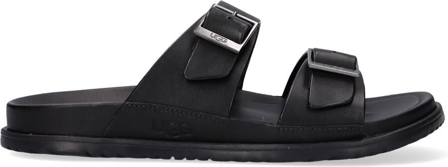 UGG Slippers Heren M Wainscott Buckle Slide Maat: 41 Materiaal: Leer Kleur: Zwart - Foto 3