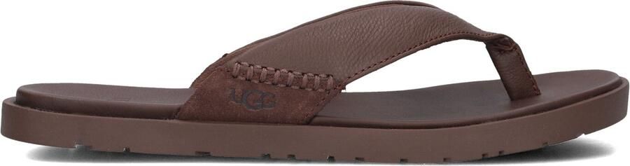 UGG Teenslippers Heren M Seaside Ii Flip Maat: 40 Materiaal: Leer Kleur: Bruin - Foto 3