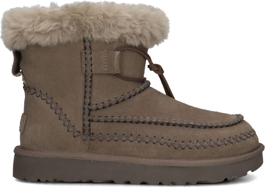 UGG Vachtlaarzen Dames Classic Mini Alpine Maat: 38 Materiaal: Suède Kleur: Bruin - Foto 2