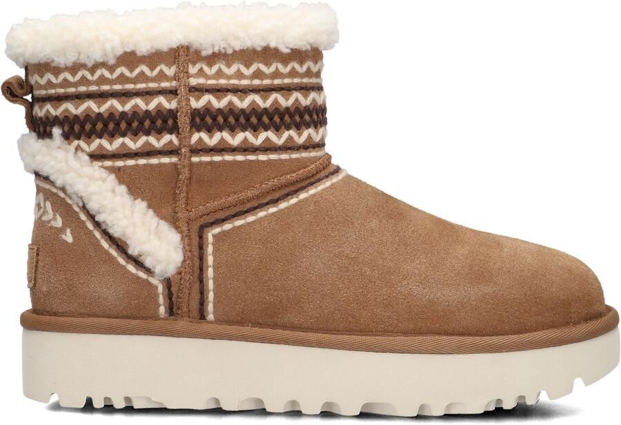 UGG Vachtlaarzen Dames Classic Mini Atherson Maat: 39 Materiaal: Suède Kleur: Cognac