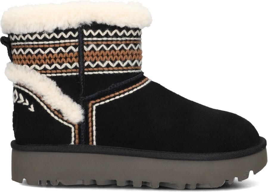 UGG Vachtlaarzen Dames Classic Mini Atherson Maat: 36 Materiaal: Suède Kleur: Zwart