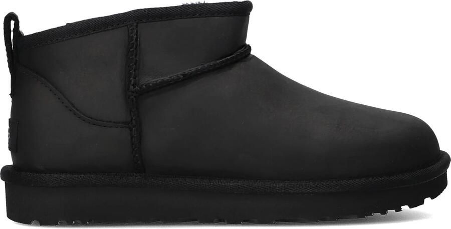 UGG Vachtlaarzen Dames Classic Ultra Mini Leather Regenerate Maat: 38 Materiaal: Leer Kleur: Zwart - Foto 4