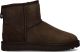 UGG Vachtlaarzen Dames W Classic Mini Ii Suède Bruin - Bruin