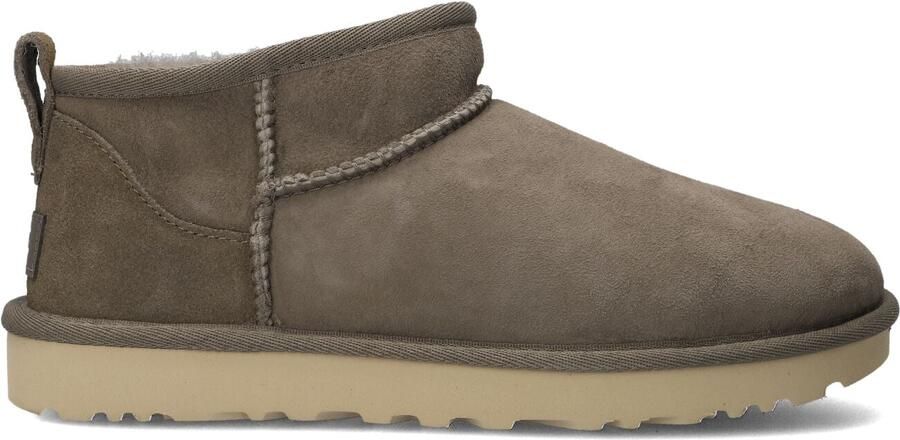 UGG Vachtlaarzen Dames W Classic Ultra Mini Maat: 40 Materiaal: Suède Kleur: Taupe - Foto 6