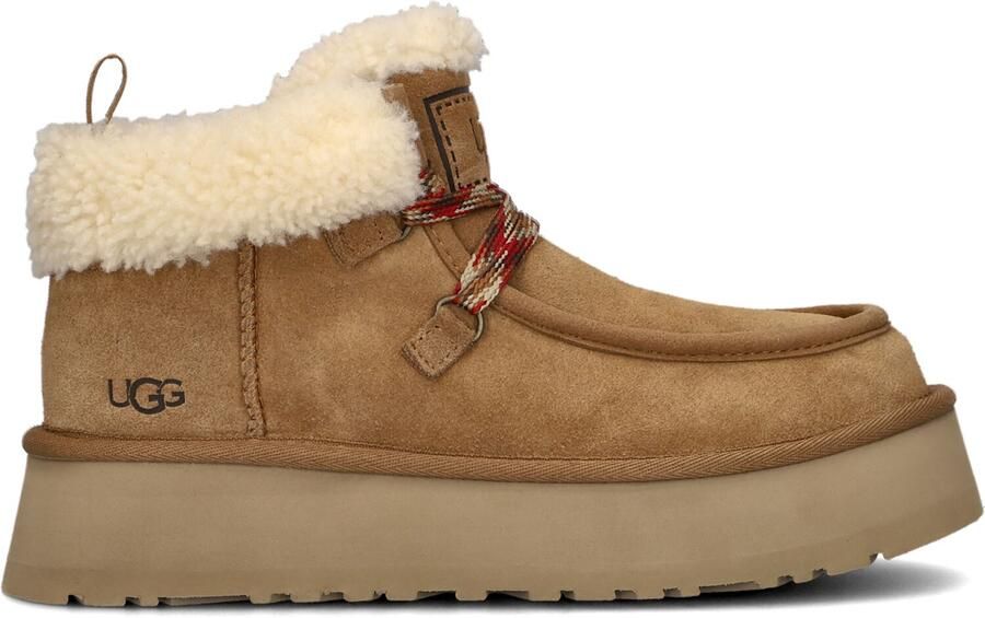 UGG Vachtlaarzen Dames W Funkarra Cabin Cuff Maat: 42 Materiaal: Suède Kleur: Cognac - Foto 9