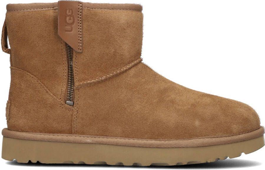 UGG Vachtlaarzen Dames Classic Mini Bailey Zip Maat: 42 Materiaal: Suède Kleur: Camel - Foto 5