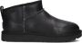UGG Vachtlaarzen Dames Classic Ultra Mini Leather Regenerate Maat: 36 Materiaal: Leer Kleur: Zwart - Thumbnail 2