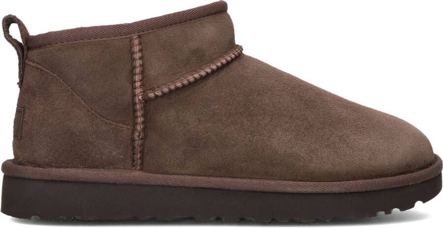UGG Vachtlaarzen Dames W Classic Ultra Mini Maat: 39 Materiaal: Suède Kleur: Bruin - Foto 4