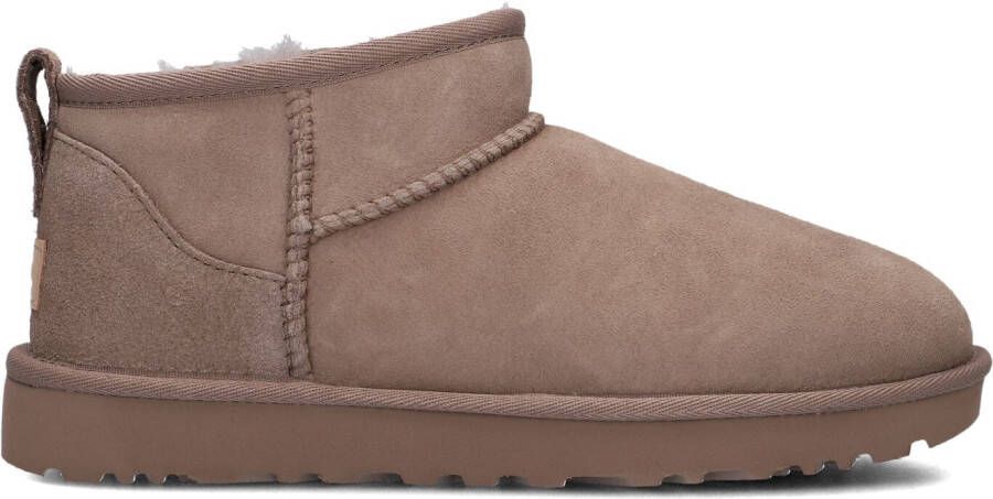 UGG Vachtlaarzen Dames W Classic Ultra Mini Maat: 40 Materiaal: Suède Kleur: Taupe