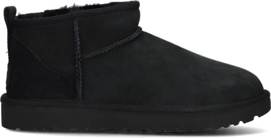 UGG Vachtlaarzen Dames W Classic Ultra Mini Suède Zwart