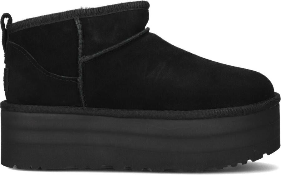 UGG Vachtlaarzen Dames W Classic Ultra Mini Platform Maat: 41 Materiaal: Suède Kleur: Zwart - Foto 10