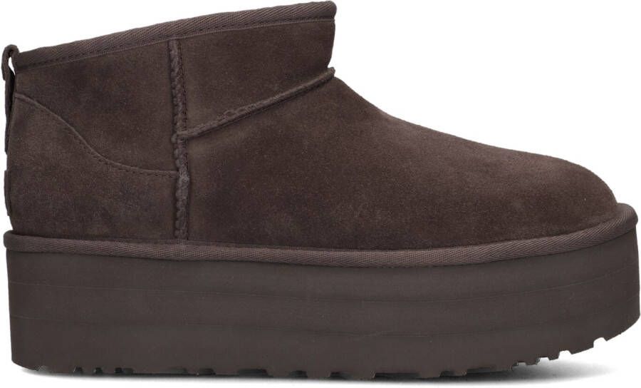 UGG Vachtlaarzen Dames W Classic Ultra Mini Platform Maat: 43 Materiaal: Suède Kleur: Bruin - Foto 2