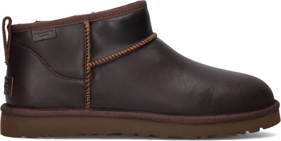 UGG Vachtlaarzen Heren Classic Ultr Mini Lthr Maat: 48 5 Materiaal: Leer Kleur: Bruin