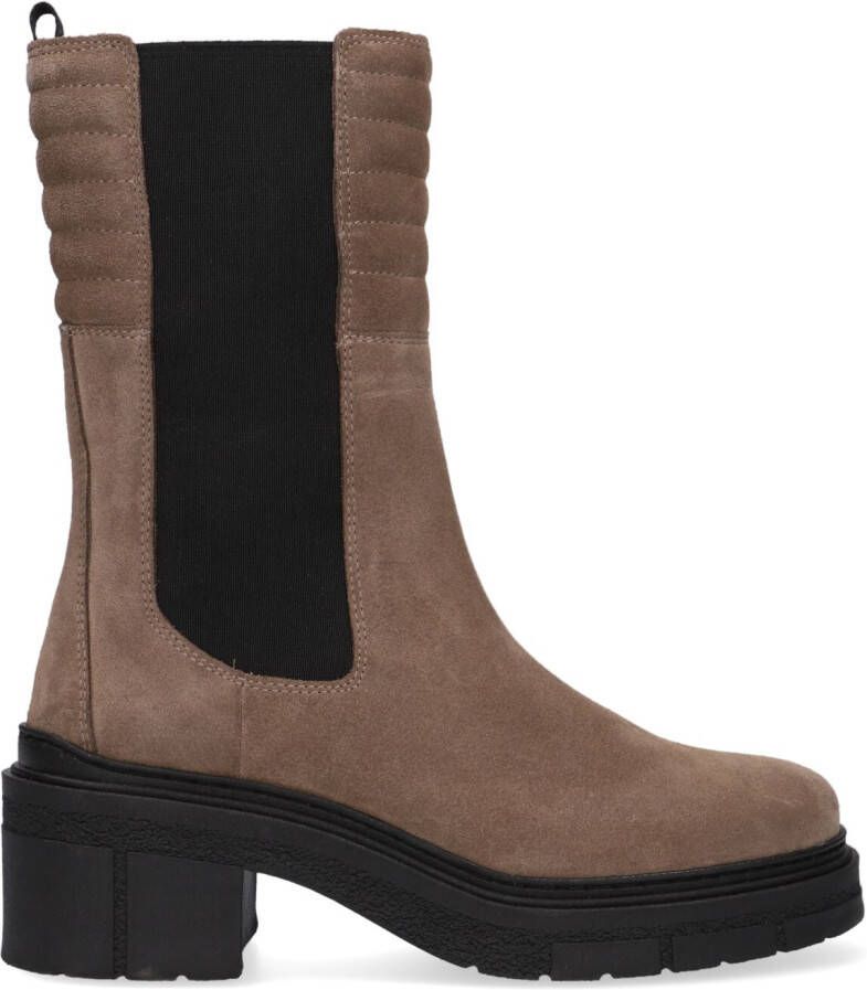 UNISA Chelsea Boots Dames Jina Maat: 37 Materiaal: Suède Kleur: Taupe