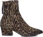 UNISA Enkellaarsjes Dames Jake Maat: 41 Materiaal: Suèdelook Kleur: Bruin - Thumbnail 2