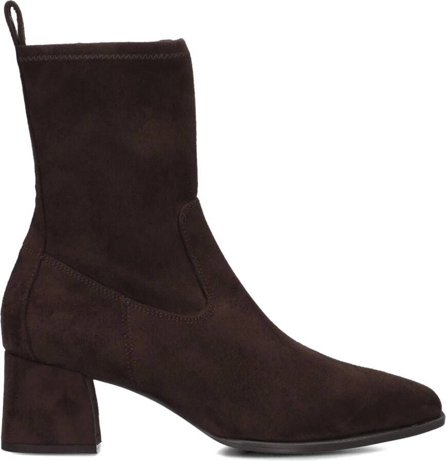 UNISA Enkellaarsjes Dames Langley Maat: 37 Materiaal: Textiel Kleur: Bruin