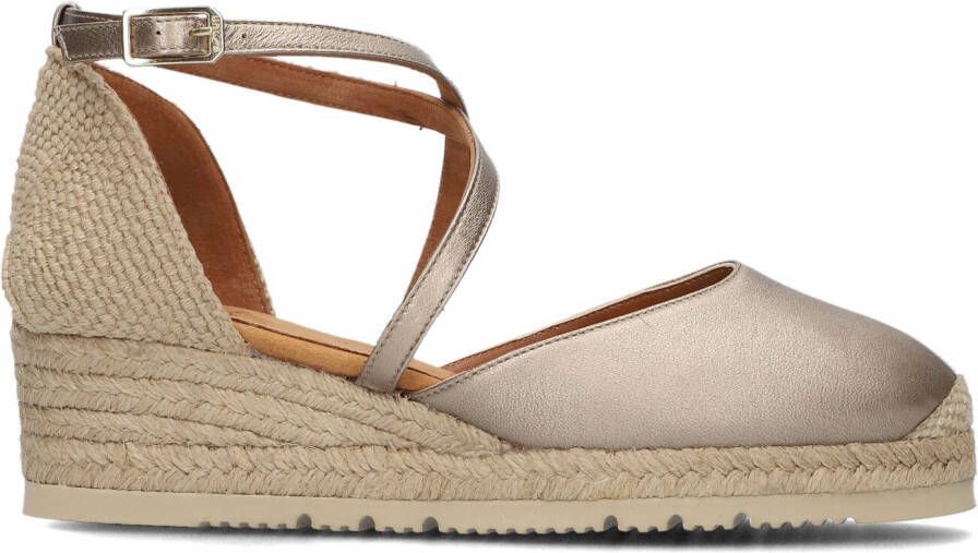 UNISA Espadrilles Dames Caude Maat: 41 Materiaal: Leer Kleur: Goud