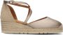 UNISA Espadrilles Dames Caude Maat: 41 Materiaal: Leer Kleur: Goud - Thumbnail 2