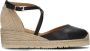 UNISA Espadrilles Dames Caude Maat: 39 Materiaal: Leer Kleur: Zwart - Thumbnail 3