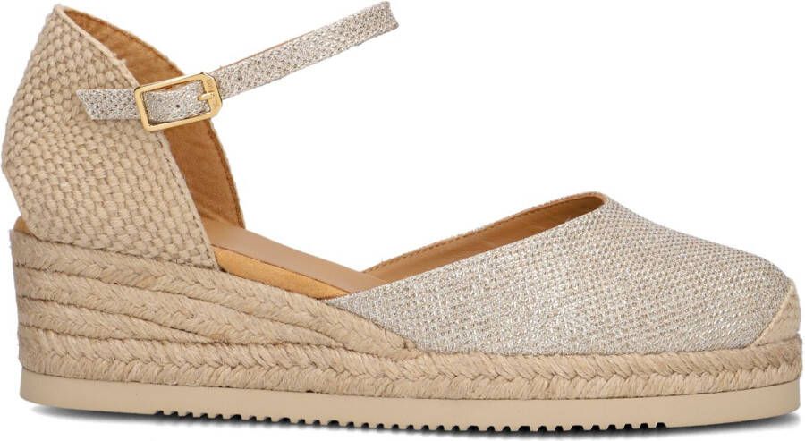 UNISA Espadrilles Dames Cisca Maat: 42 Materiaal: Leer Kleur: Goud