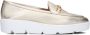UNISA Loafers Dames Famo Maat: 42 Materiaal: Leer Kleur: Goudkleurig - Thumbnail 3