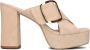 UNISA Muiltjes Dames Ubios Maat: 36 Materiaal: Suède Kleur: Beige - Thumbnail 3