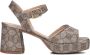 UNISA Sandalen Dames Ney_24 Maat: 37 Materiaal: Leatherlook Kleur: Goud - Thumbnail 5