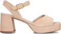 UNISA Sandalen met Hak Dames Ney Suède Beige - Beige