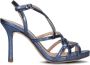 Metallica Metallic Yulen Sandalen Dames Blauw - Thumbnail 2